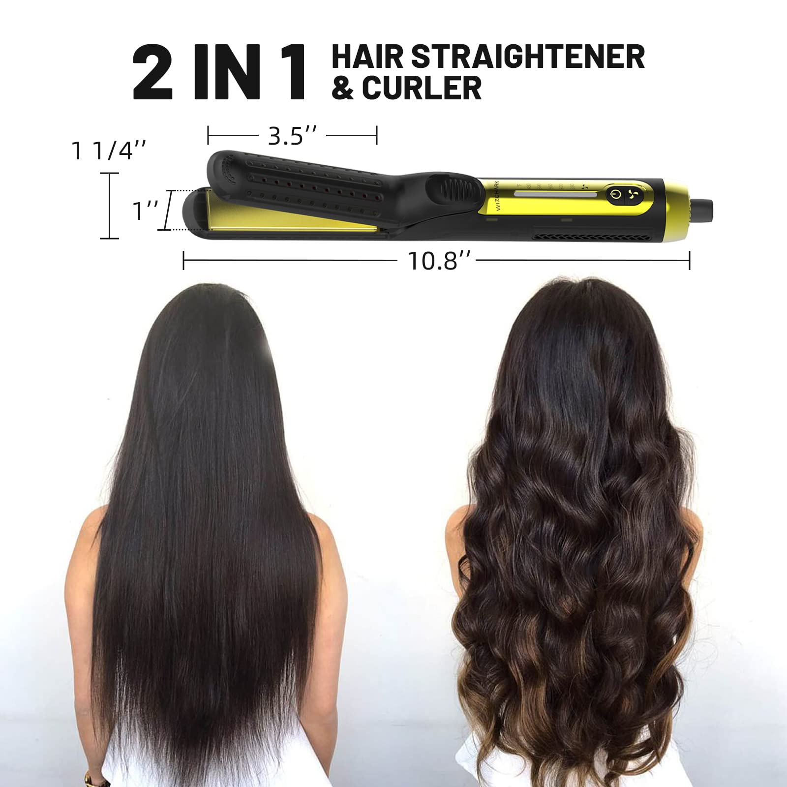 360 ° Airflow Styler Curling Iron Выпрямитель для волос и бигуди для всех стилей с охлаждающими вентиляционными отверстиями