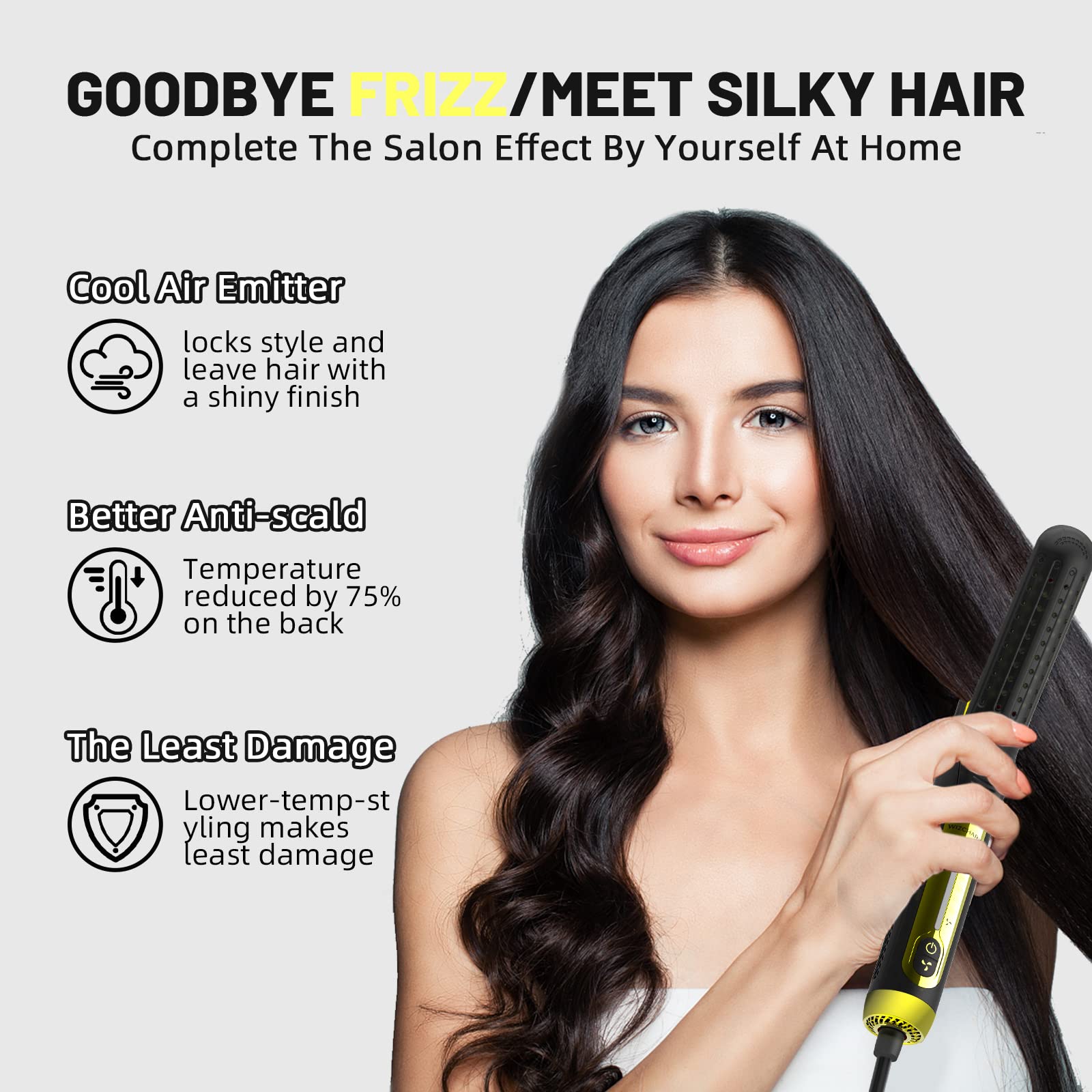 360 ° Airflow Styler Curling Iron Выпрямитель для волос и бигуди для всех стилей с охлаждающими вентиляционными отверстиями